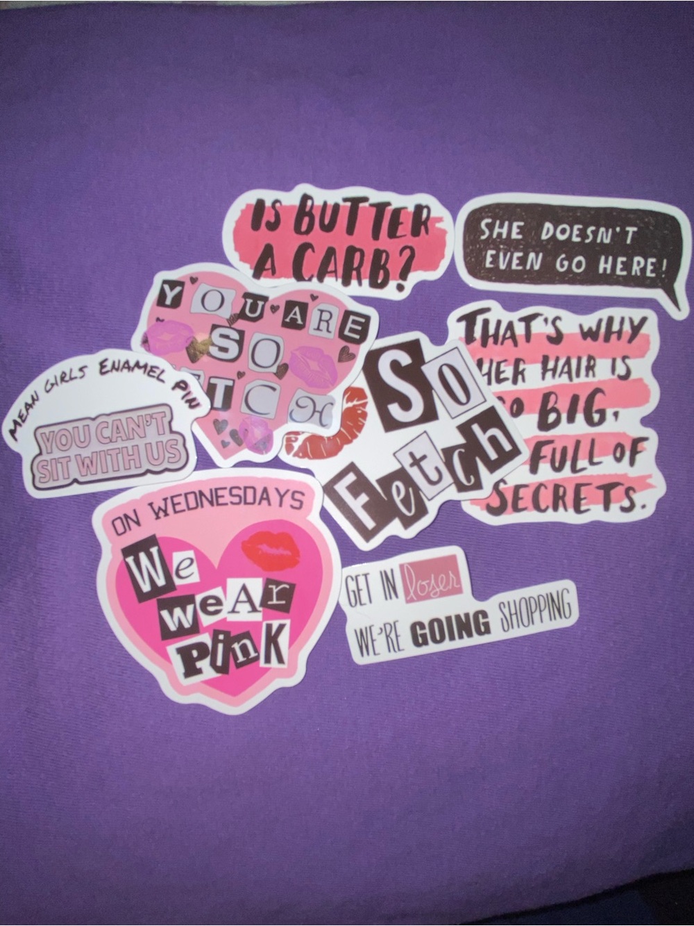 Mean Girls Inspired Sticker Pack - Decorative Accessory